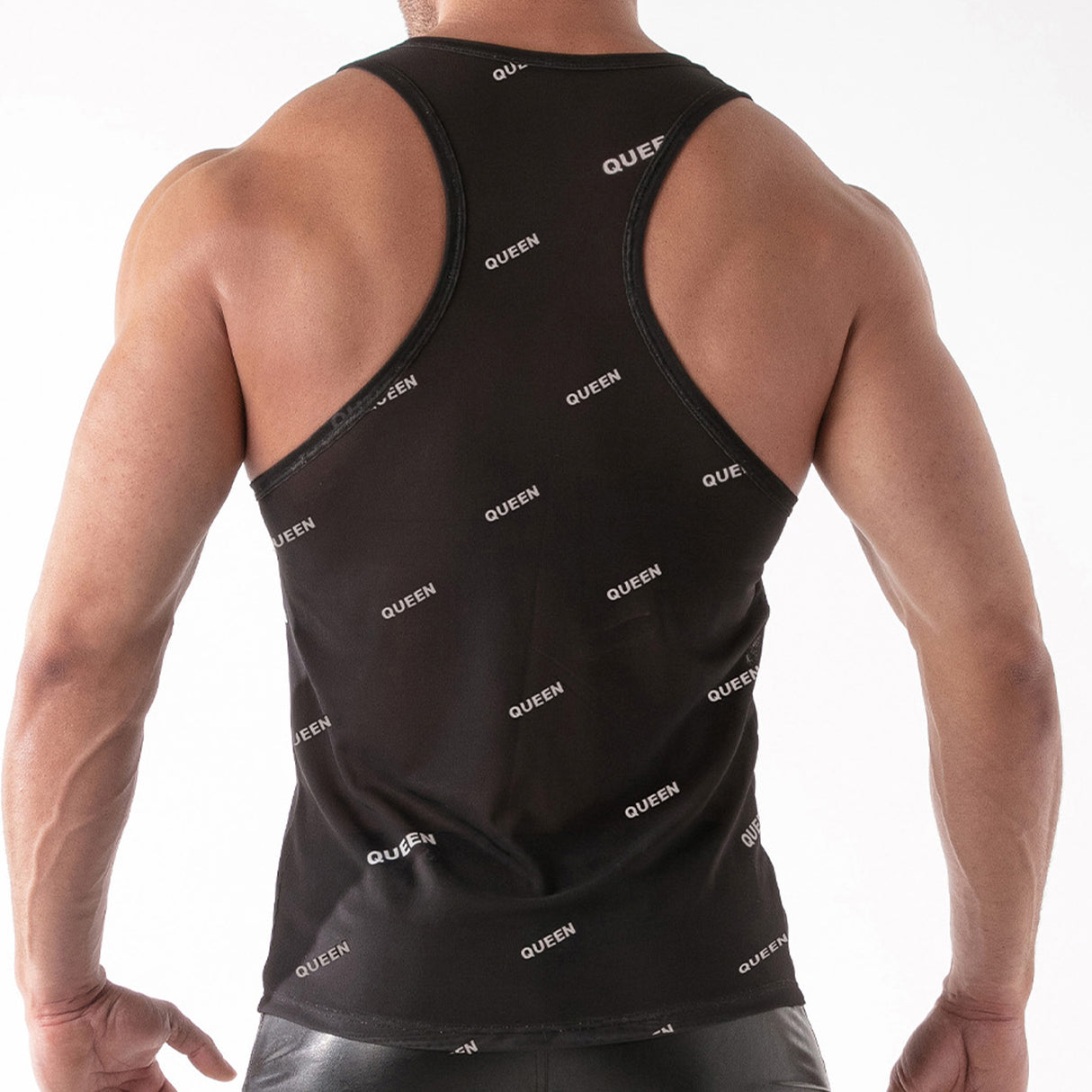 Leader ID Mesh Tank Top Queen Black