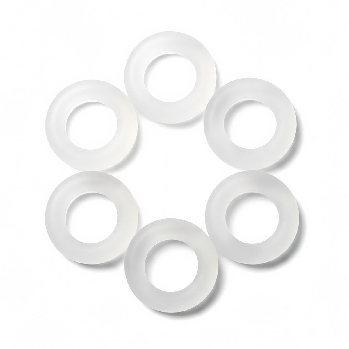 Boners Cock Ring Set of 6 Transparent