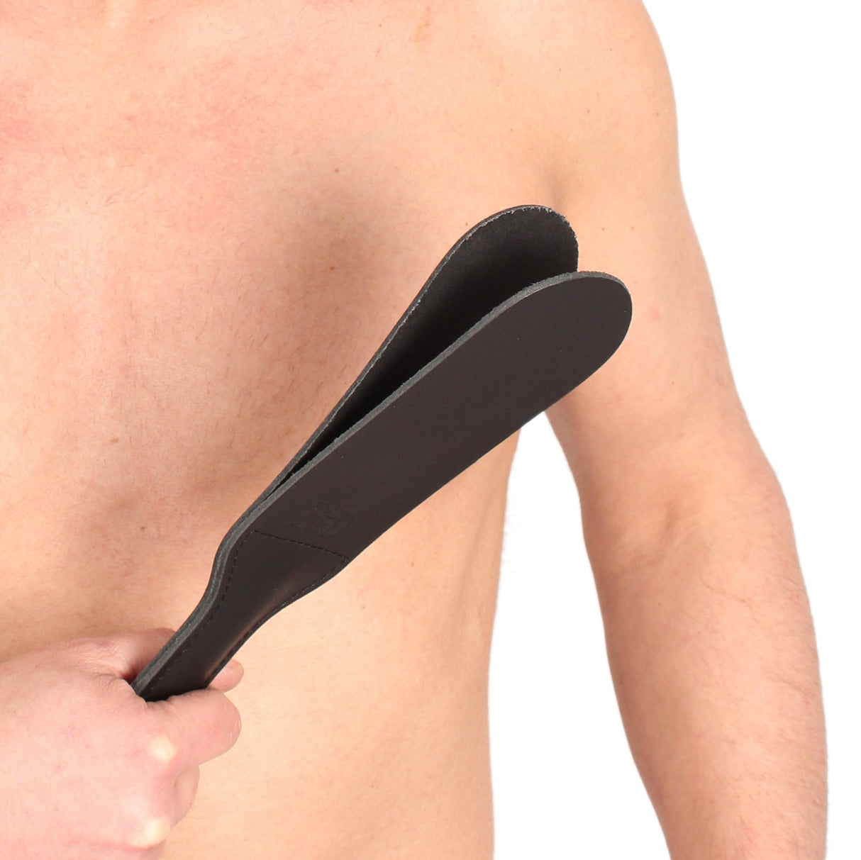 The Red Double Leather Paddle 31cm x 7cm