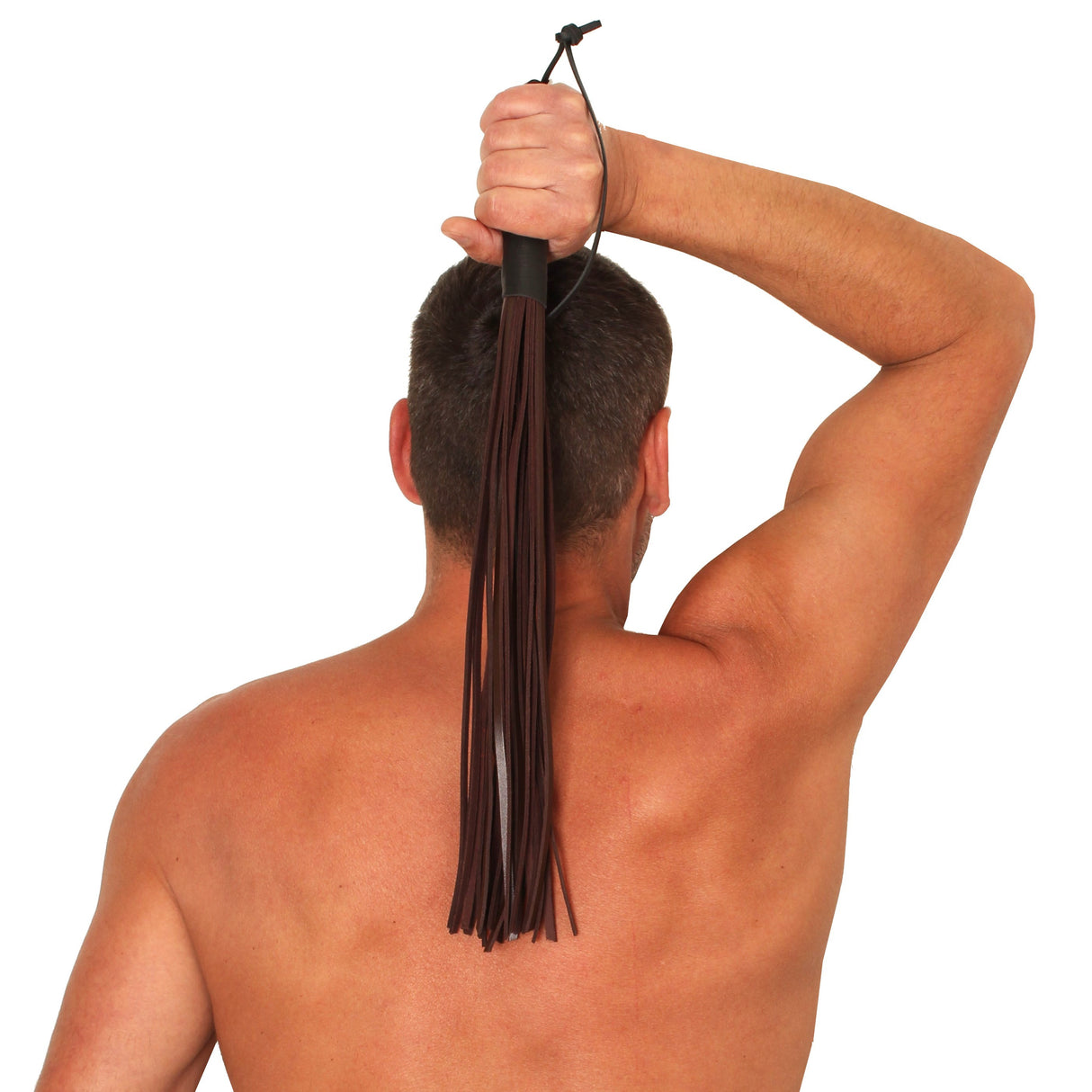 The Red Leather Flogger Brown 50cm