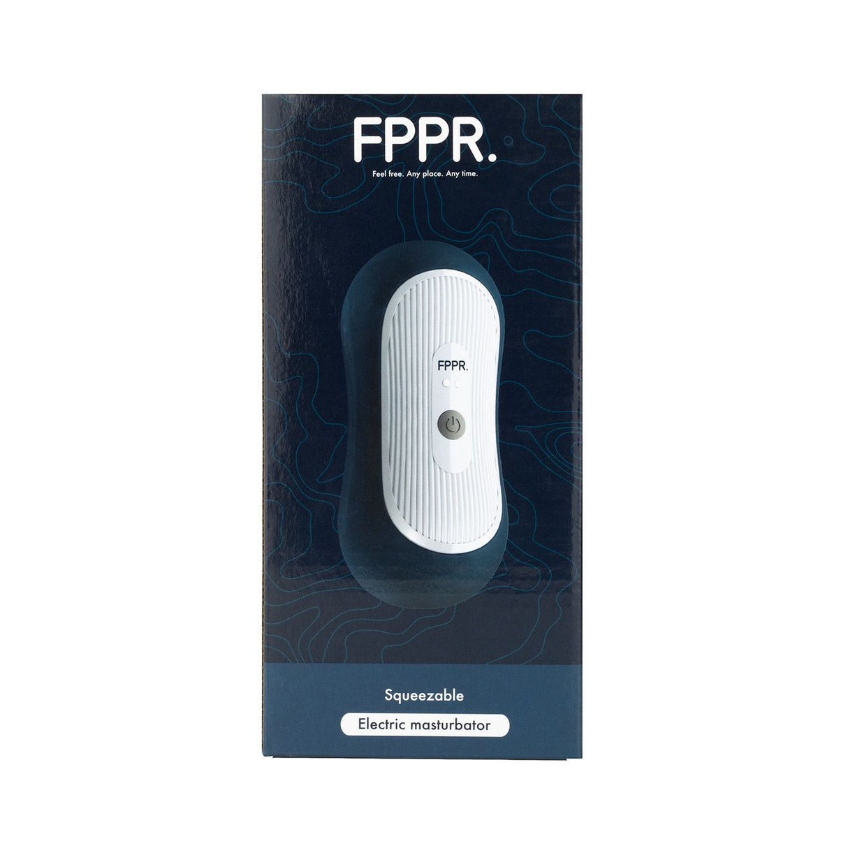 FPPR. Squeezable Vibrating Masturbator Blue