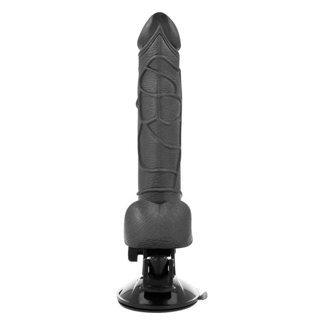 Basecock Realistic Vibrating Dildo with Remote 7.5 Inch Black