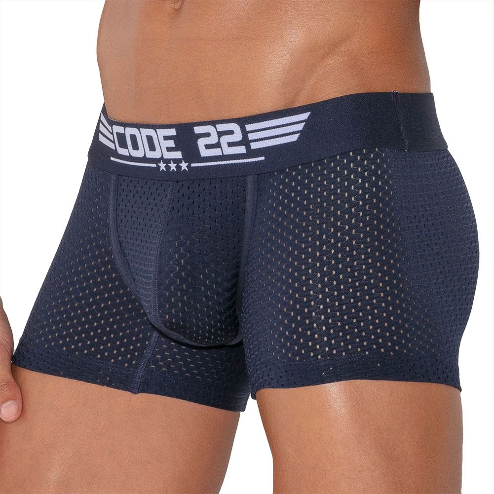 Code 22 Army Mesh Boxer Navy