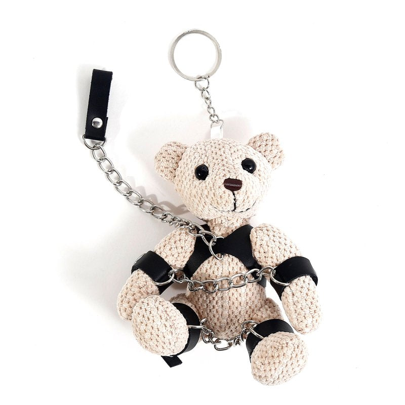 ruff GEAR Fetish Leash Teddy Bear Keyring