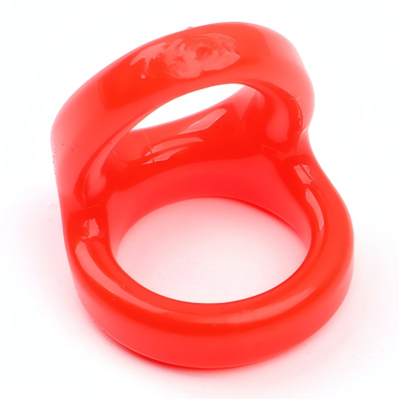 ruff GEAR Snug Tugger Cock and Ball Ring Red
