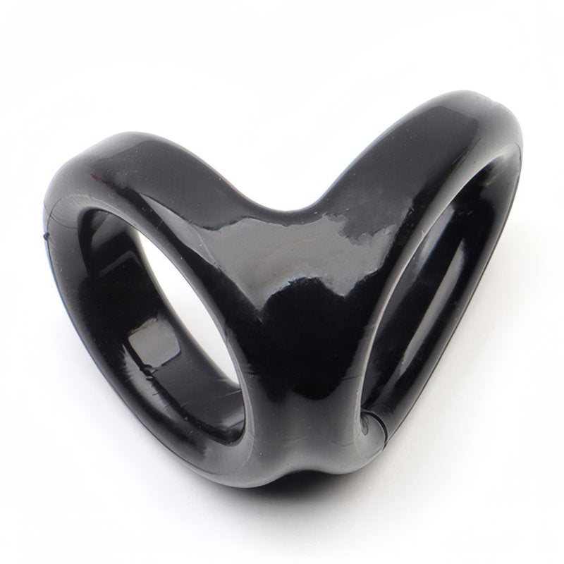 ruff GEAR Snug Tugger Cock and Ball Ring Black