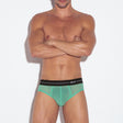 Code 22 Sheer Mesh Brief Green