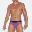 Code 22 Sheer Mesh Brief Grape
