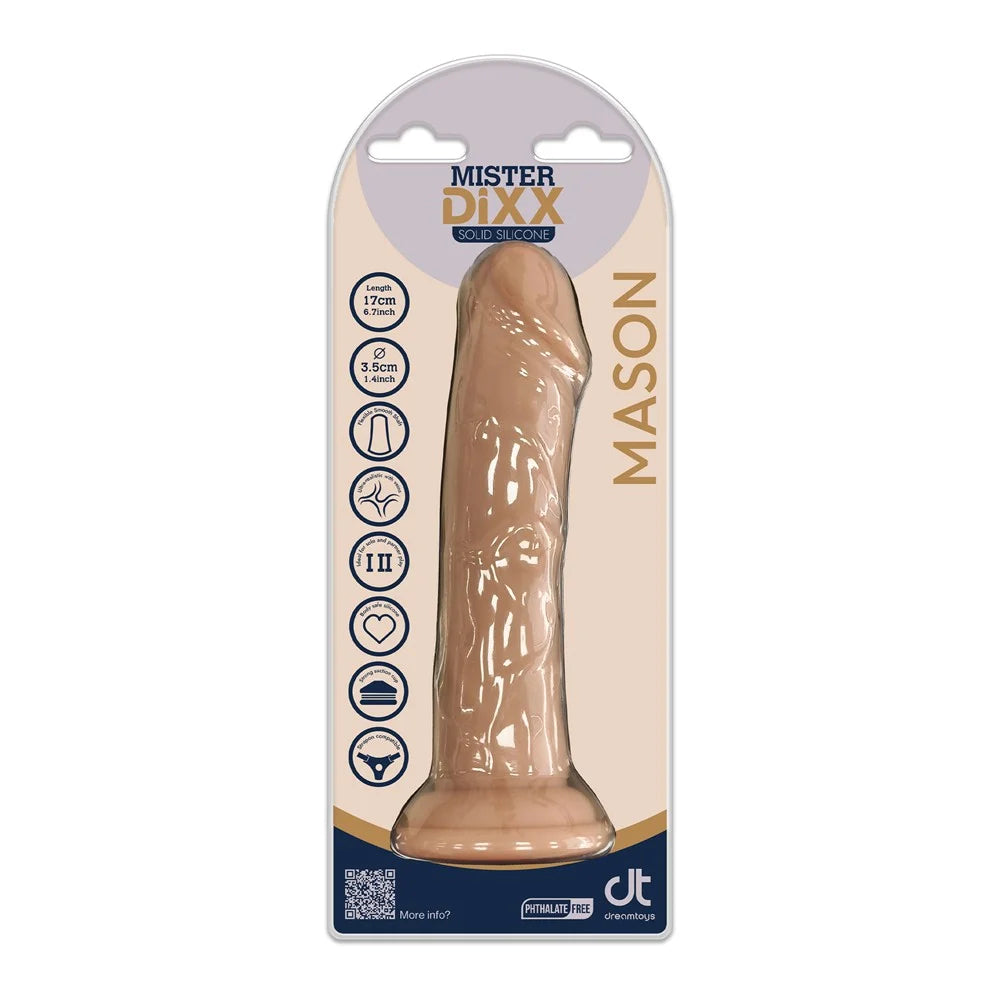 Mister Dixx Mason 6.7 Inch Silicone Dong Light