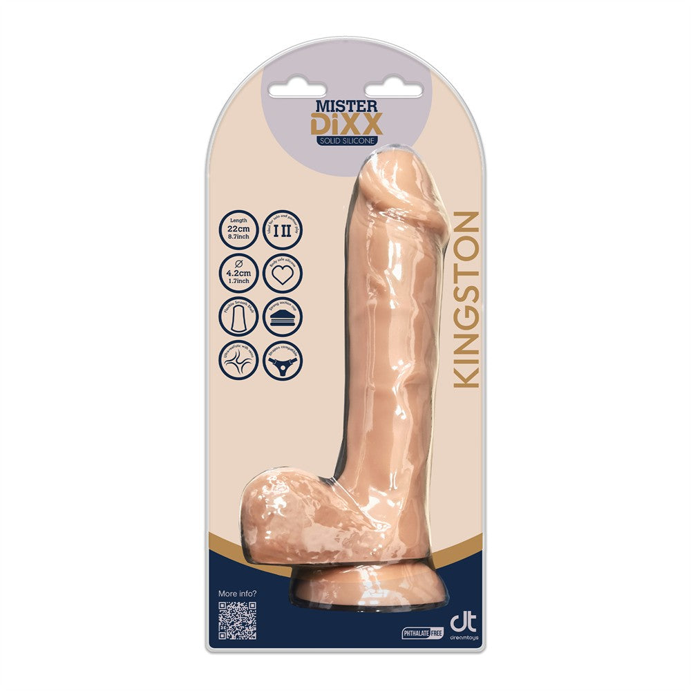 Mister Dixx Kingston 8.6 Inch Silicone Dildo Light