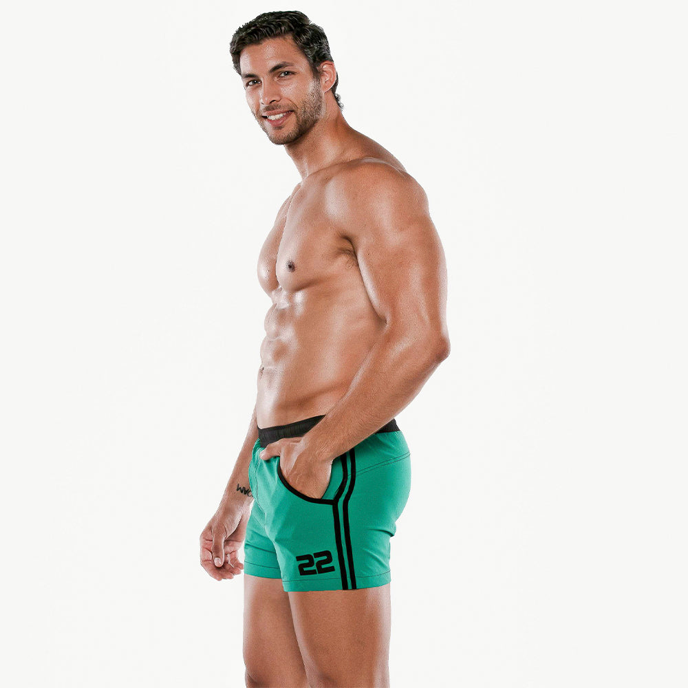Code 22 Medley Swim Short Green