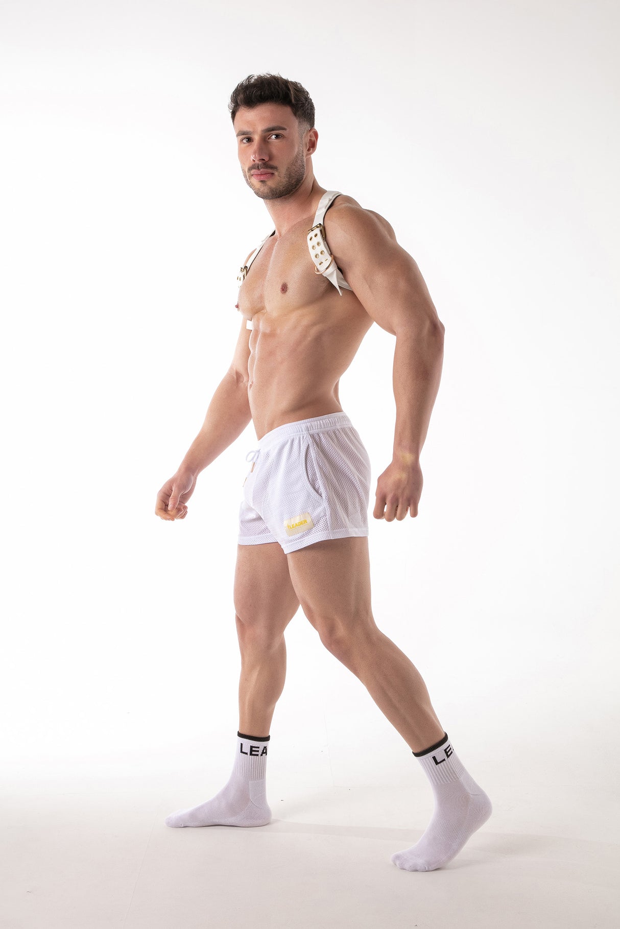 Leader White Party Fetish Harness