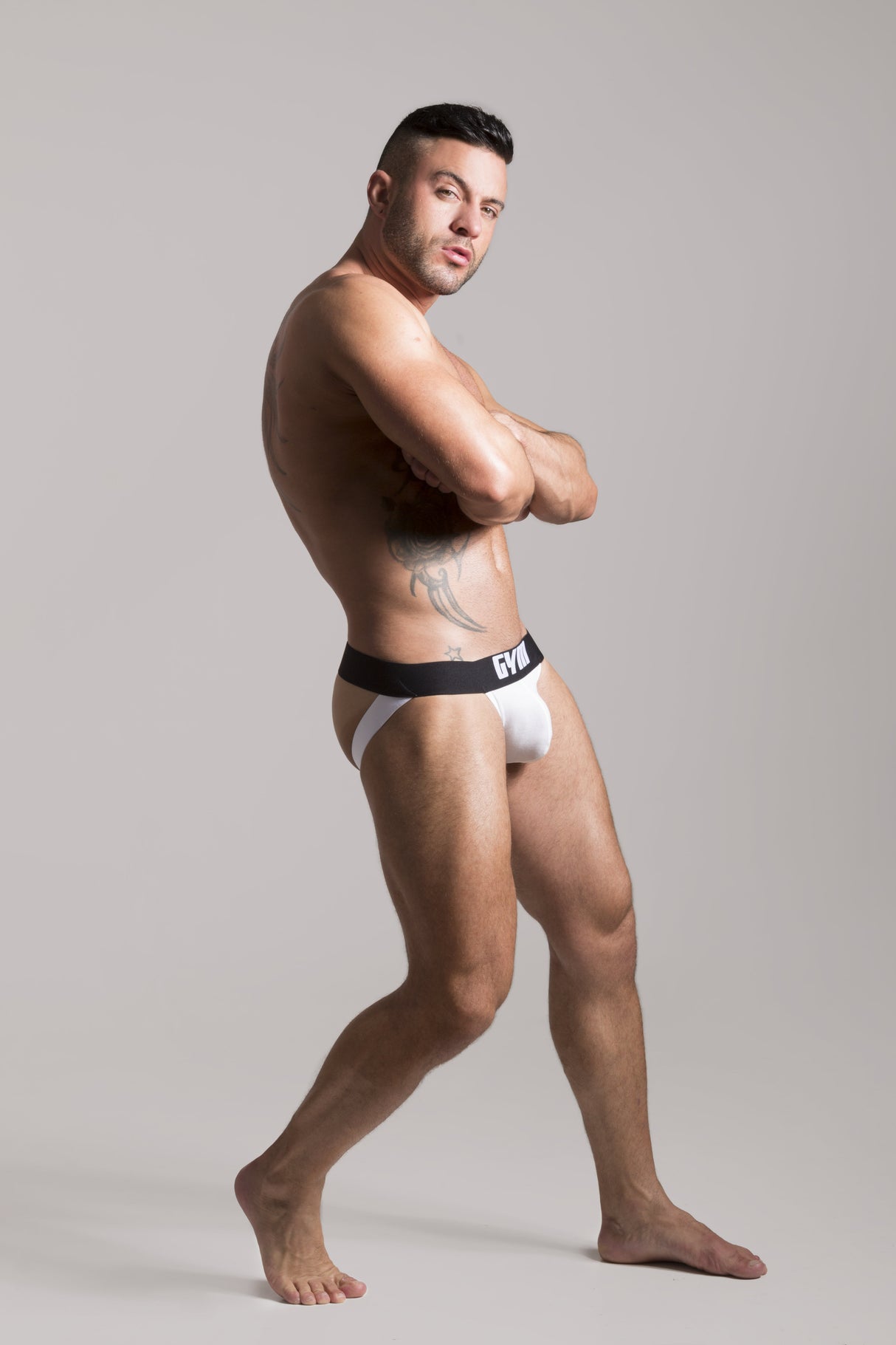 GYM Track Jockstrap White