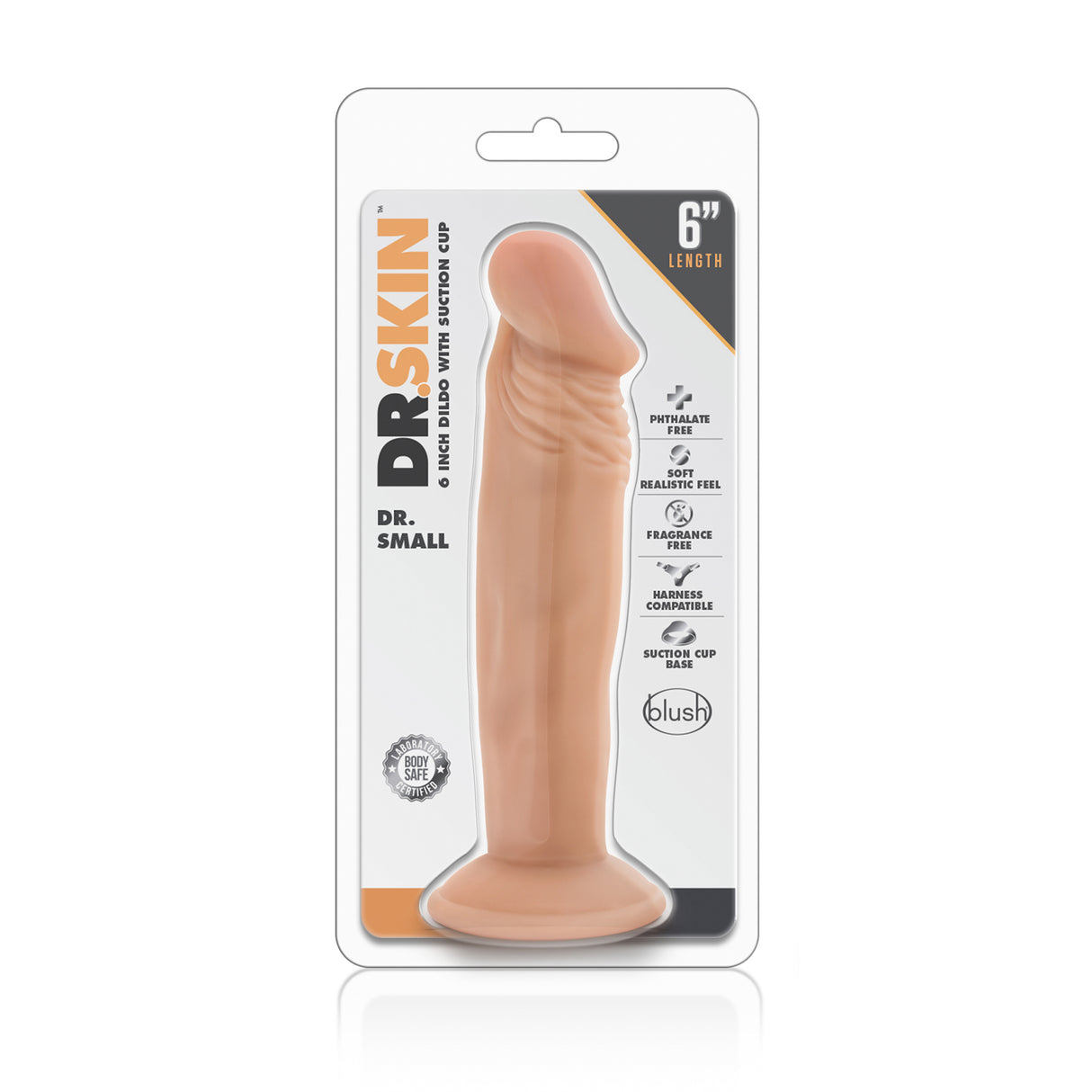 Dr Skin Dr Small Dildo 6 Inch Vanilla