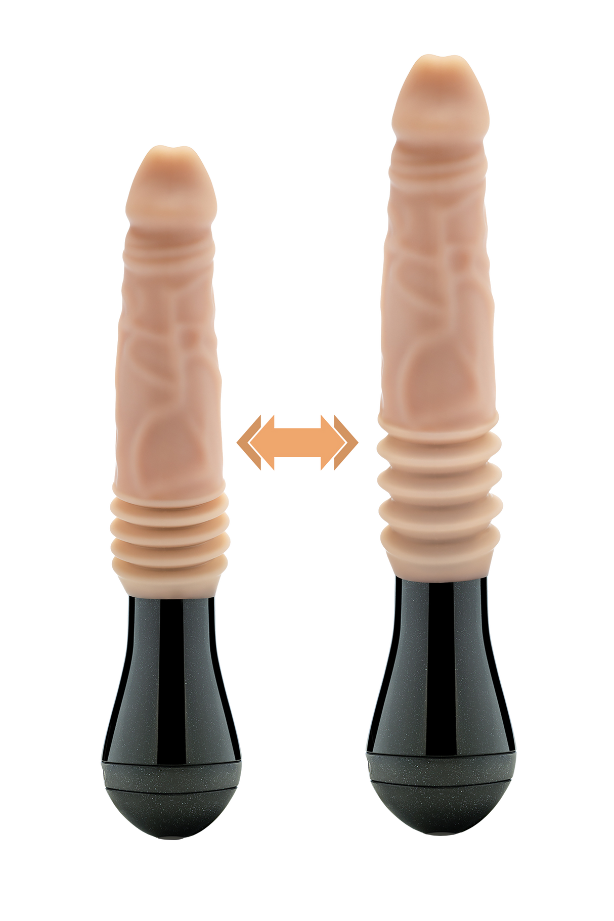 Dr Skin Silicone Dr Knight Thrusting Gyrating Vibrating Dildo 5 Inch Light