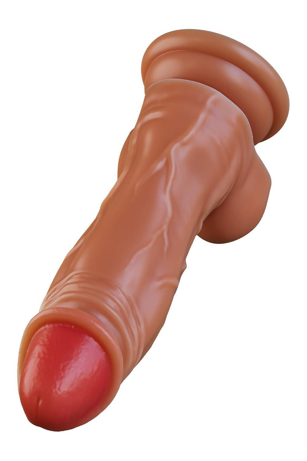 Dr Skin Silicone Dr Brody Thrusting Vibrating Dildo 8.75 Inch Beige