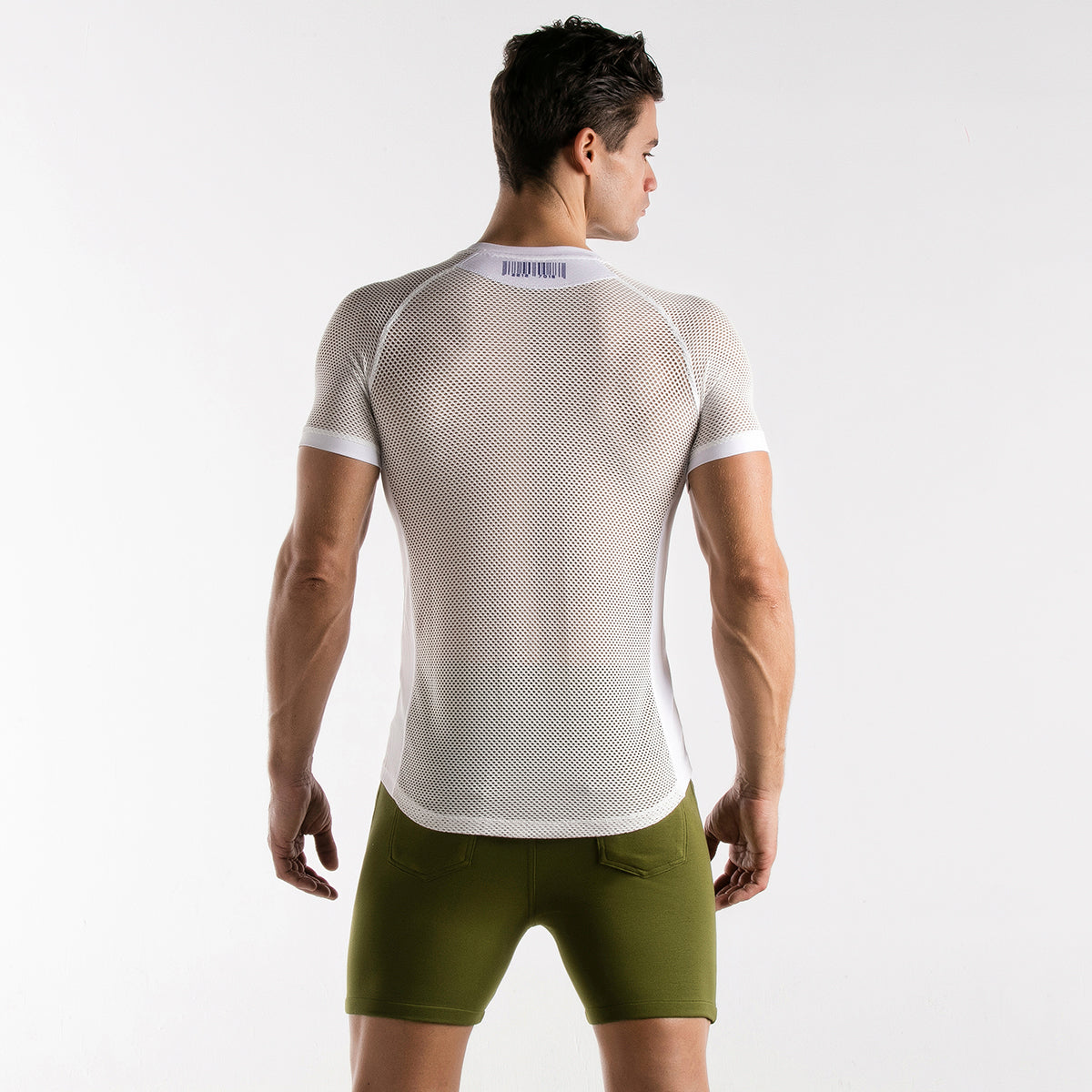 Code 22 Mesh T Shirt White