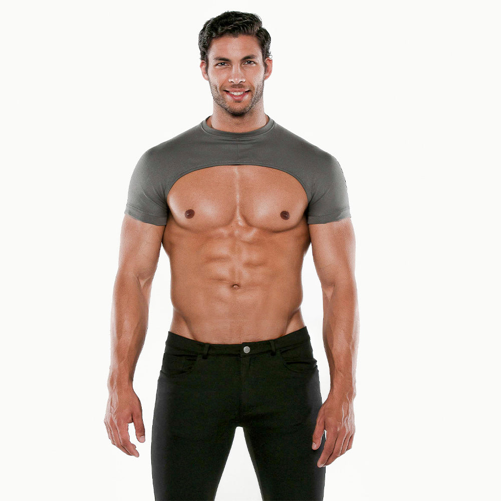 Code 22 Micro Sleeve Top Grey