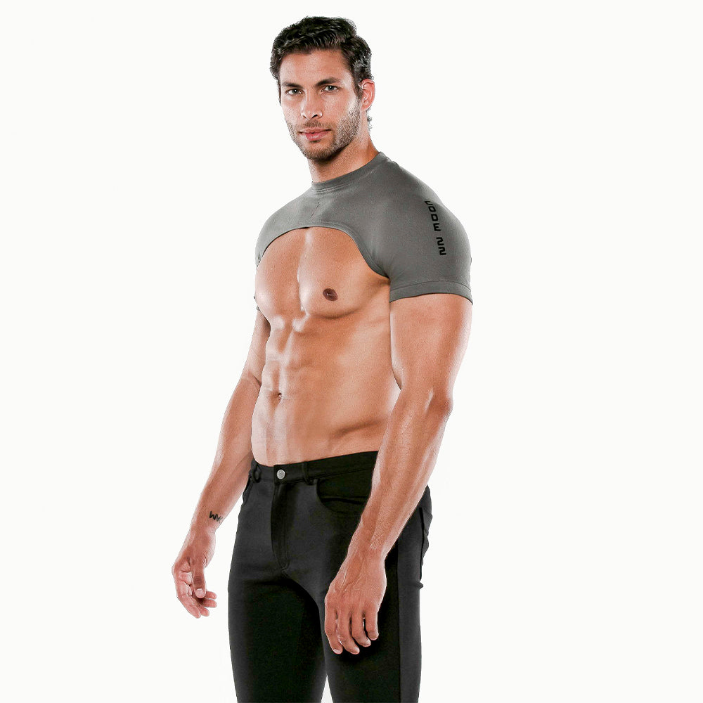 Code 22 Micro Sleeve Top Grey