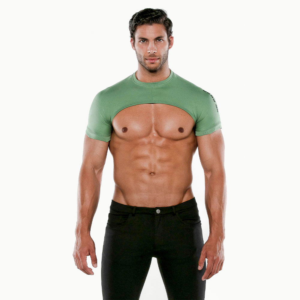 Code 22 Micro Sleeve Top Green