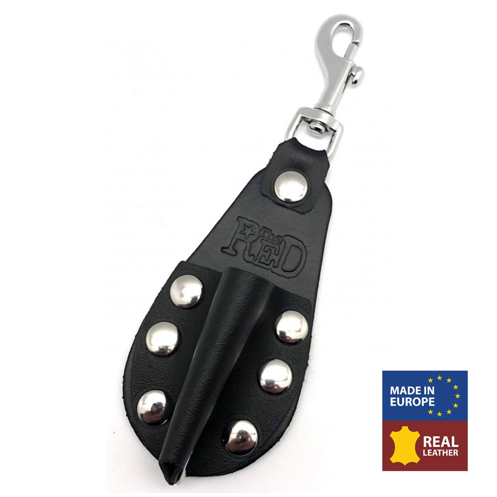 The Red Leather Poppers Harness Large