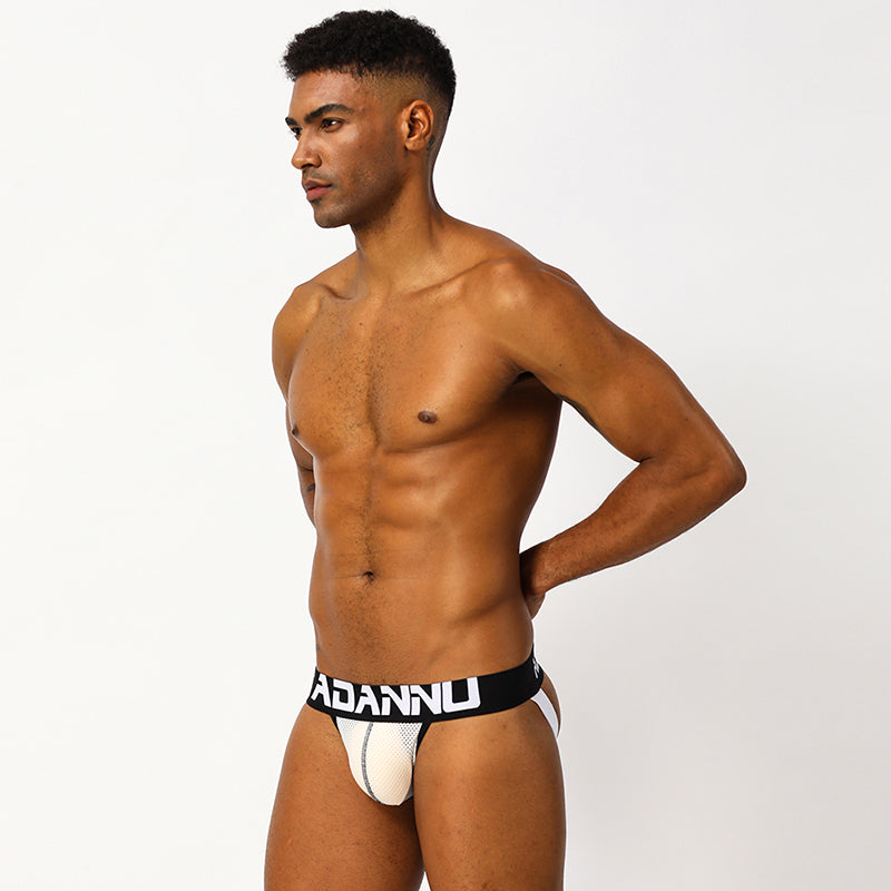 ADANNU Houston Jockstrap White