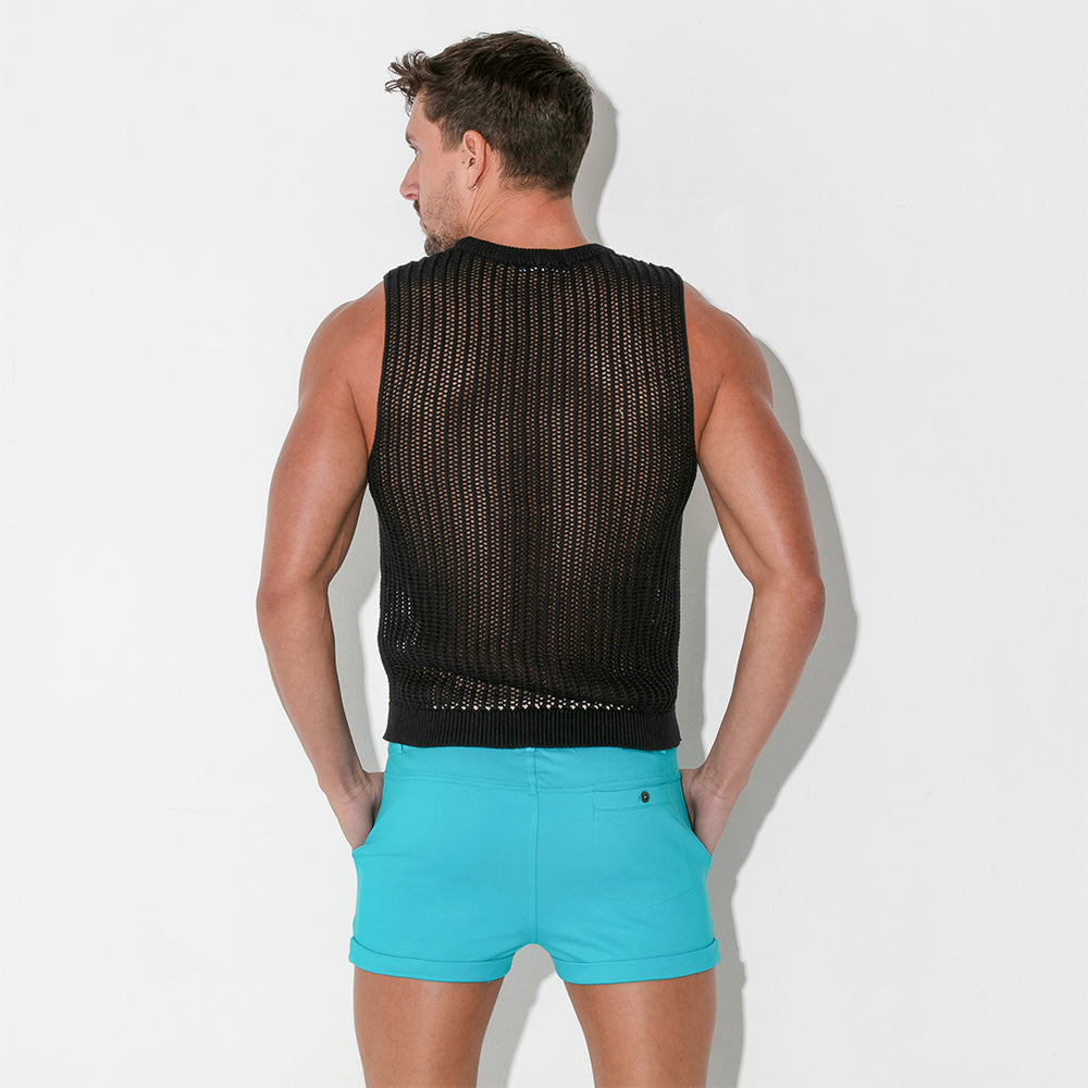 Code 22 Knitted Tank Top Black