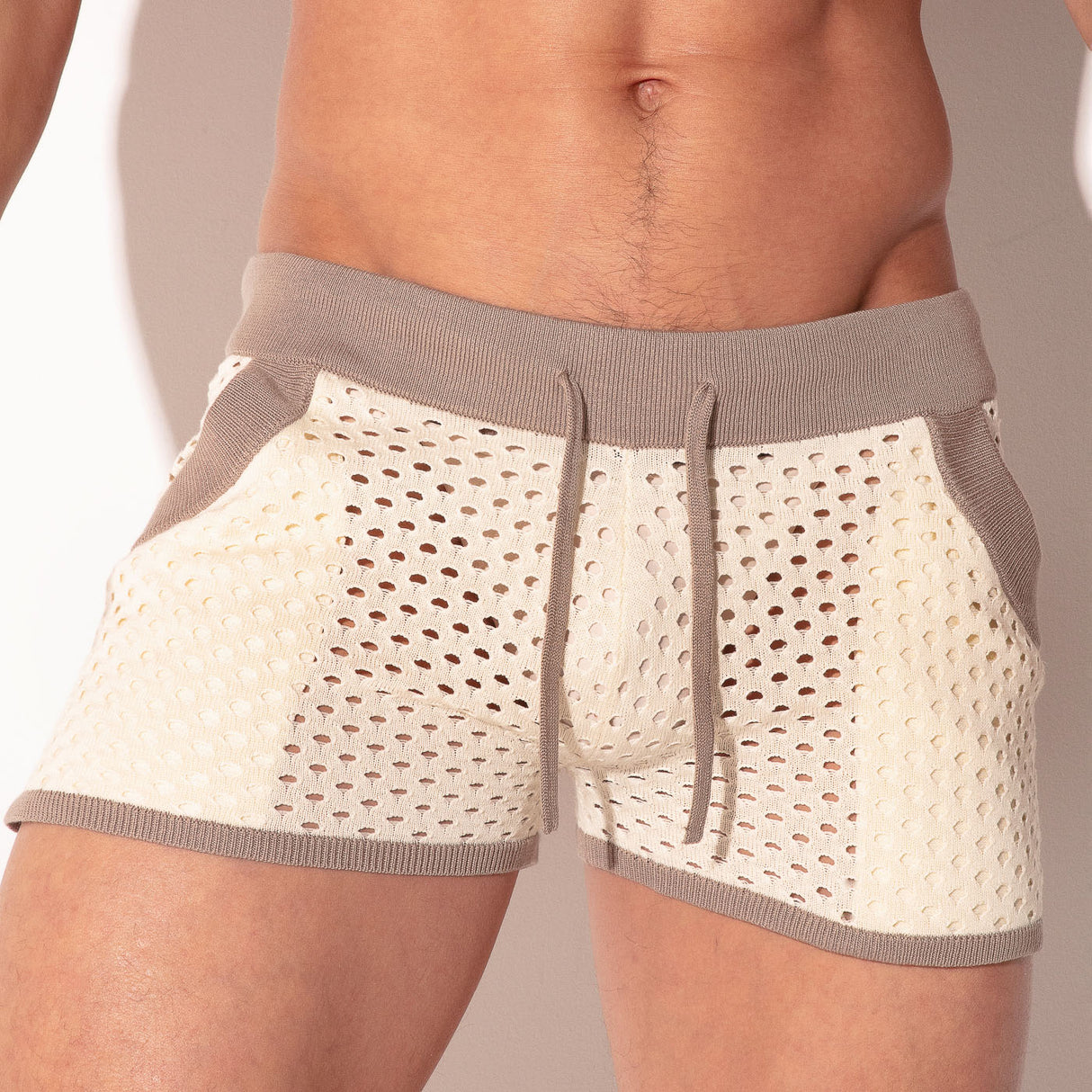 Code 22 Mosaic Mini Short Taupe