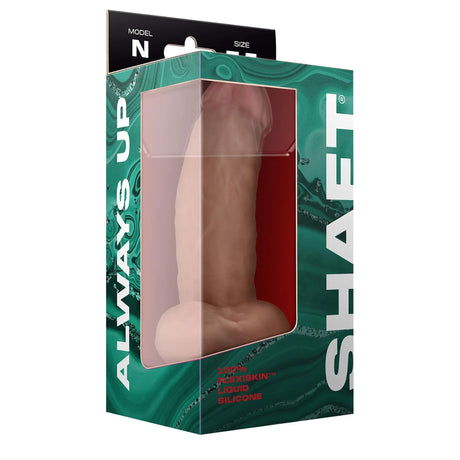 Shaft Liquid Silicone Dong with Balls Model N 7.5 Inch Light