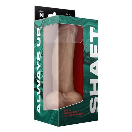 Shaft Liquid Silicone Dong Model N 9.5 Inch Light