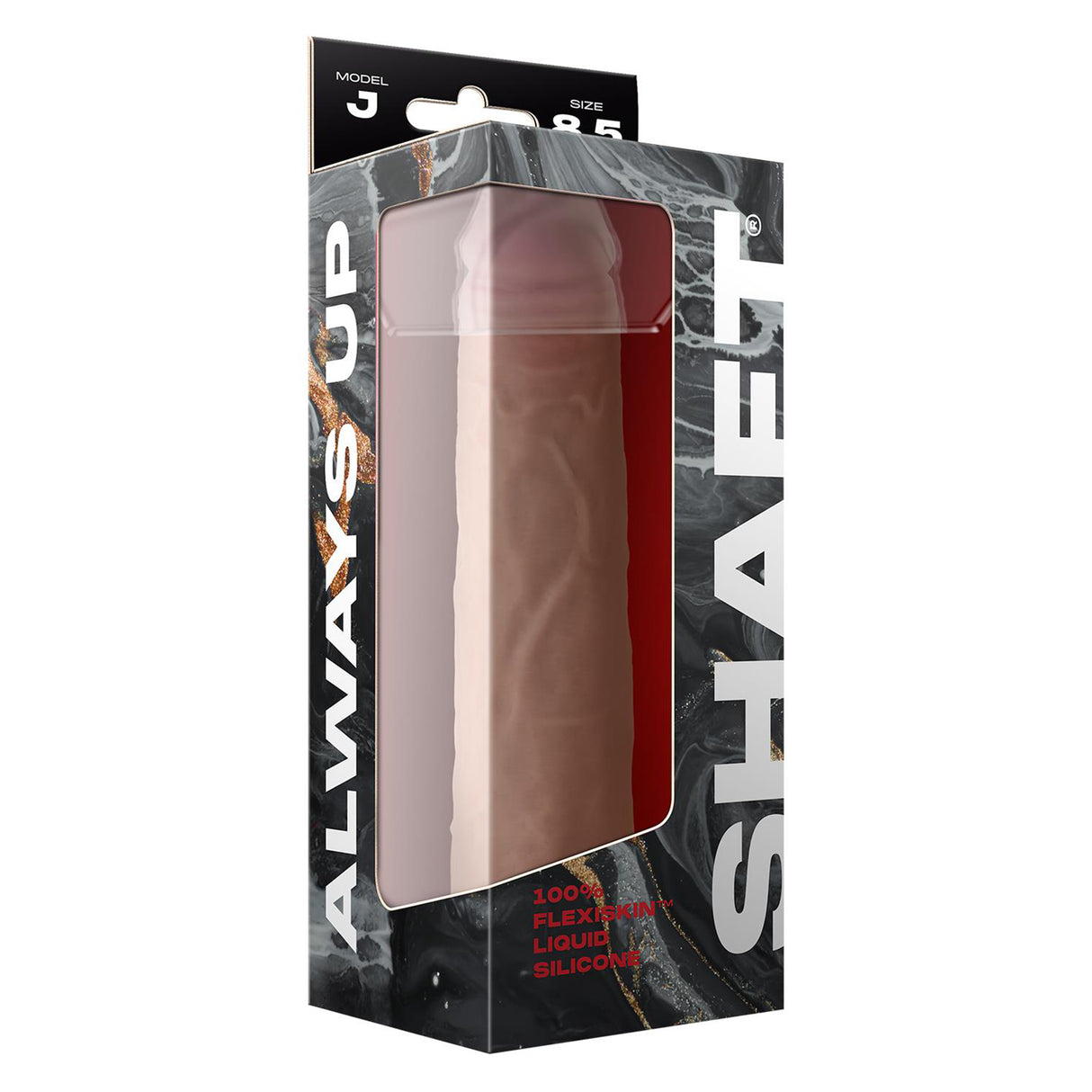 Shaft Liquid Silicone Dong Model J 8.5 Inch Light