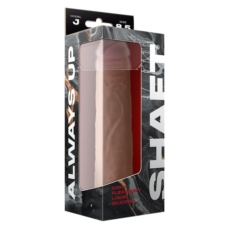 Shaft Liquid Silicone Dong Model J 8.5 Inch Light