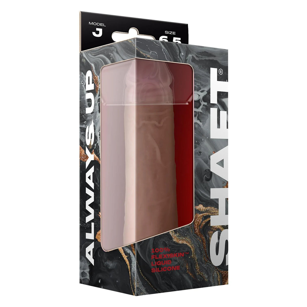 Shaft Liquid Silicone Dong Model J 6.5 Inch Light