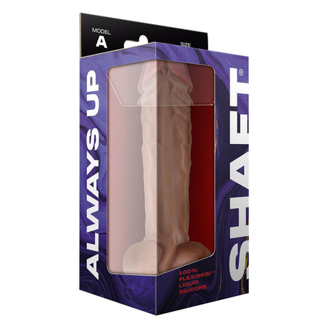 Shaft Lquid Silicone Dong with Balls Model A Size A 10.5 Inch Light