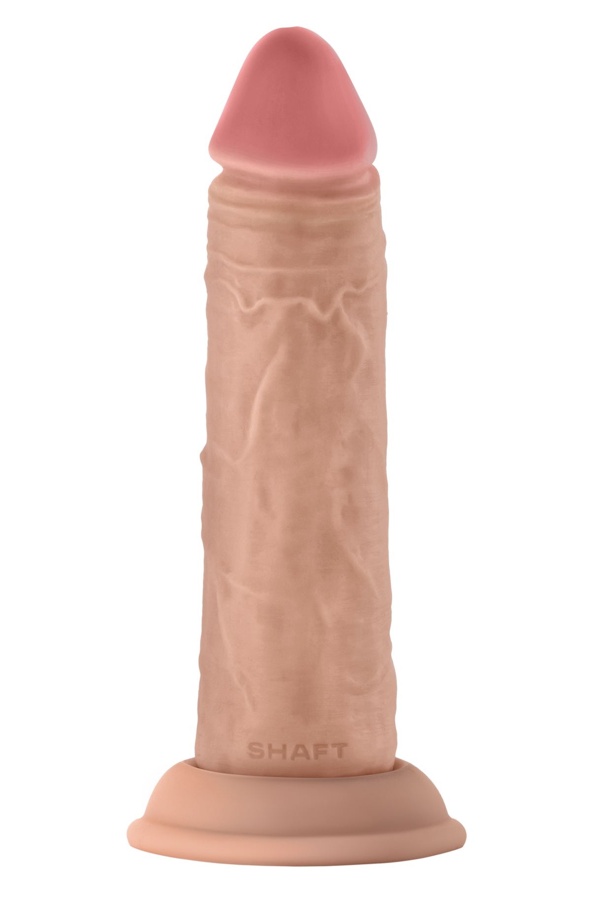 Shaft Liquid Silicone Dong Model J 5.5 Inch Light