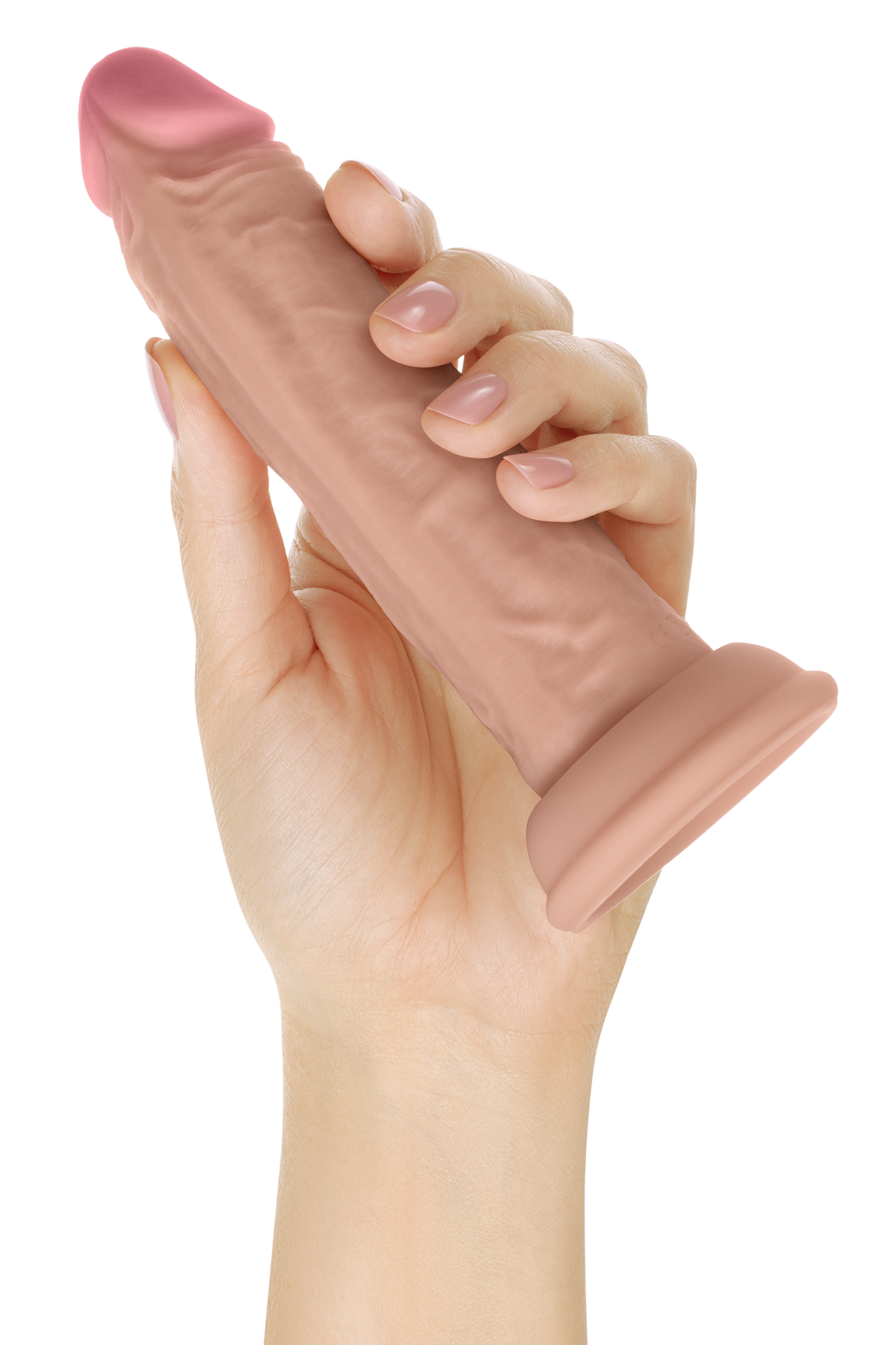 Shaft Liquid Silicone Dong Model J 5.5 Inch Light