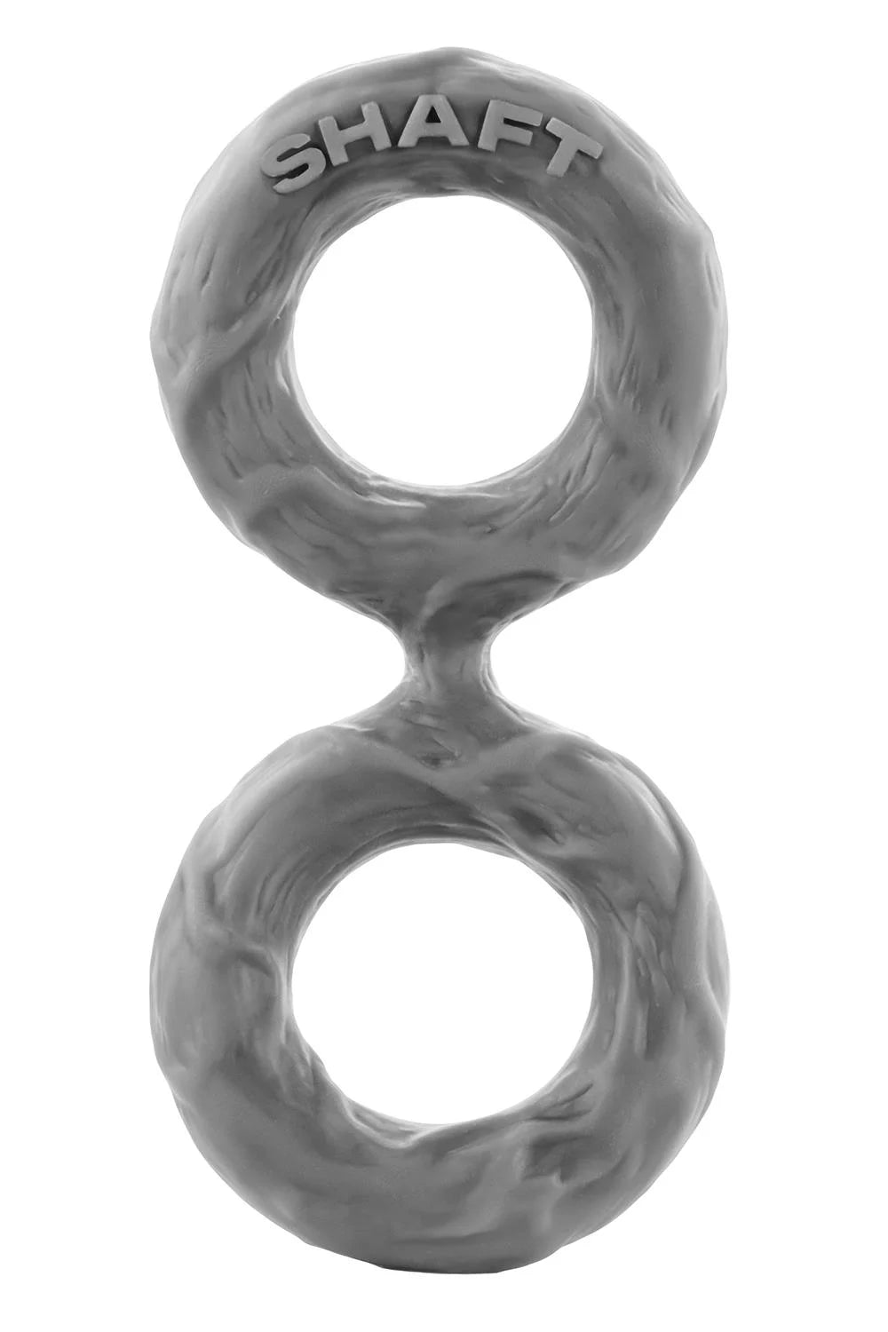 Shaft Double Cock Ring Model D Size 2 Medium Grey