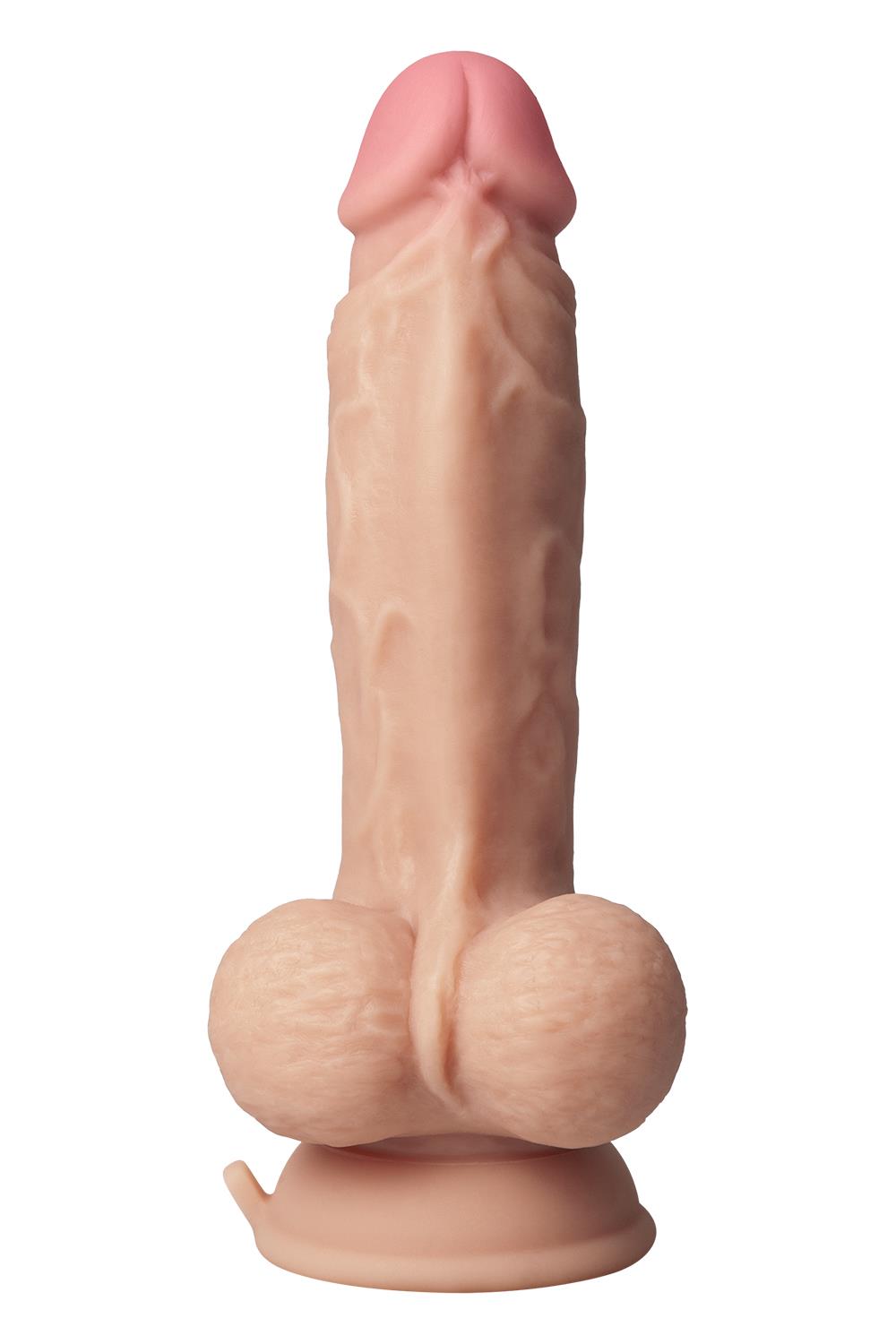 Shaft Liquid Silicone Realistic Vibrator  Model A 7.5 Inch Light