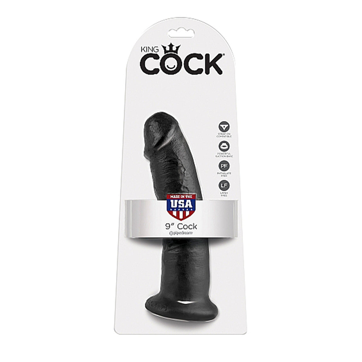 Pipedream King Cock 9 Inch Cock Black