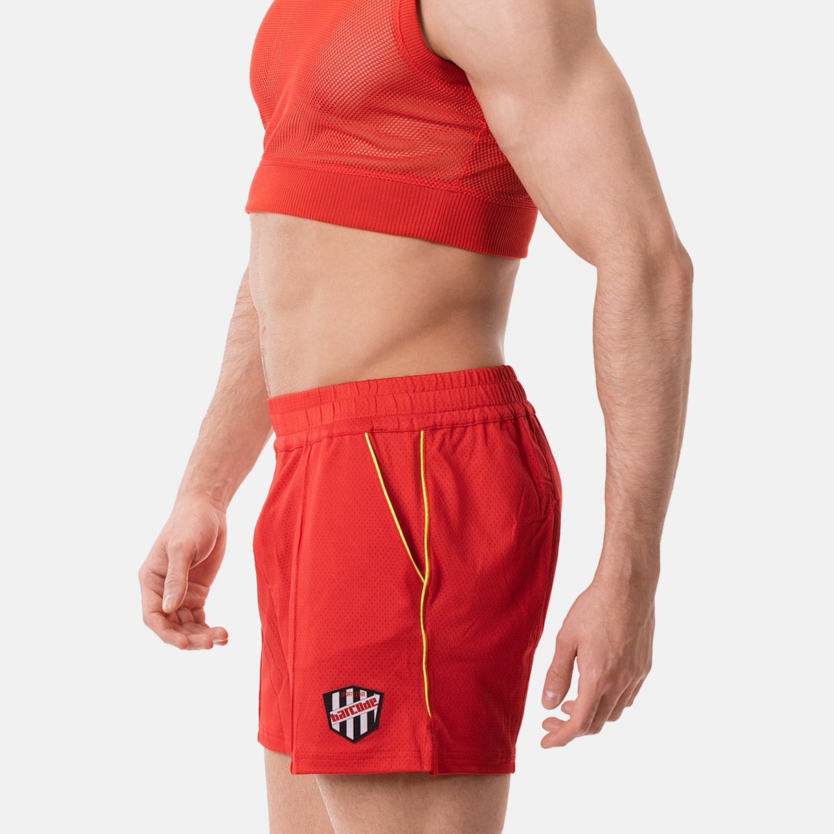 Barcode Berlin Short Luka Red Neon Green