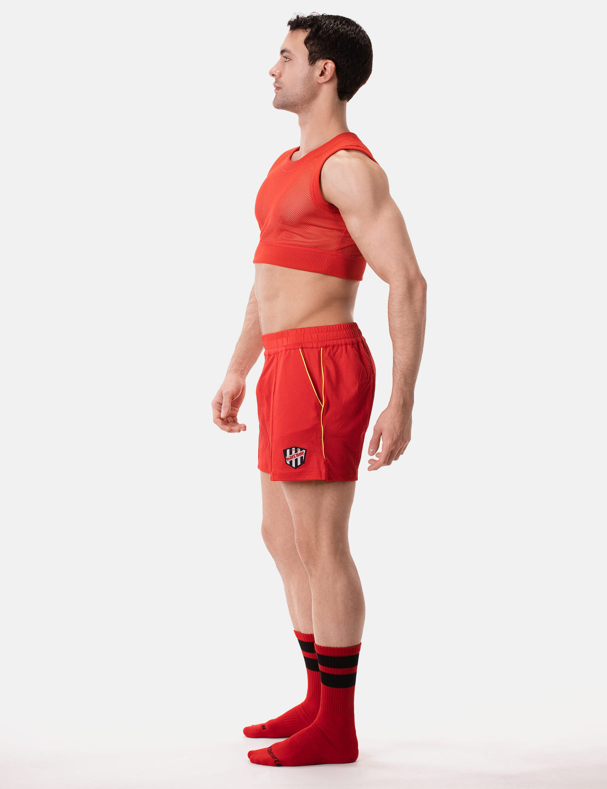 Barcode Berlin Short Luka Red Neon Green