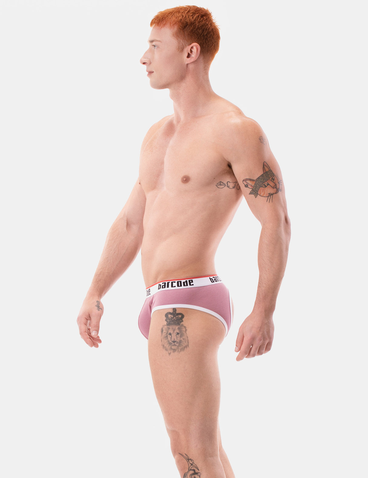 Barcode Berlin Backless Brief Maxime Brownish Purple