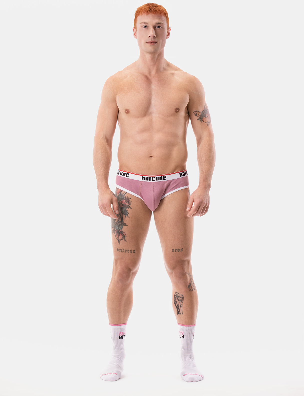 Barcode Berlin Backless Brief Maxime Brownish Purple