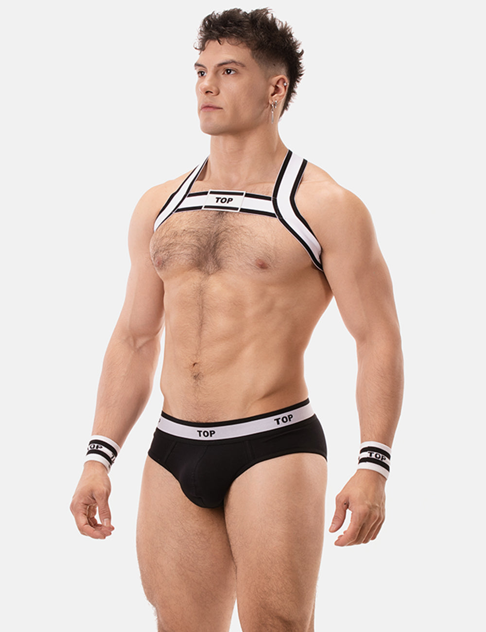 Barcode Berlin Harness TOP White Black