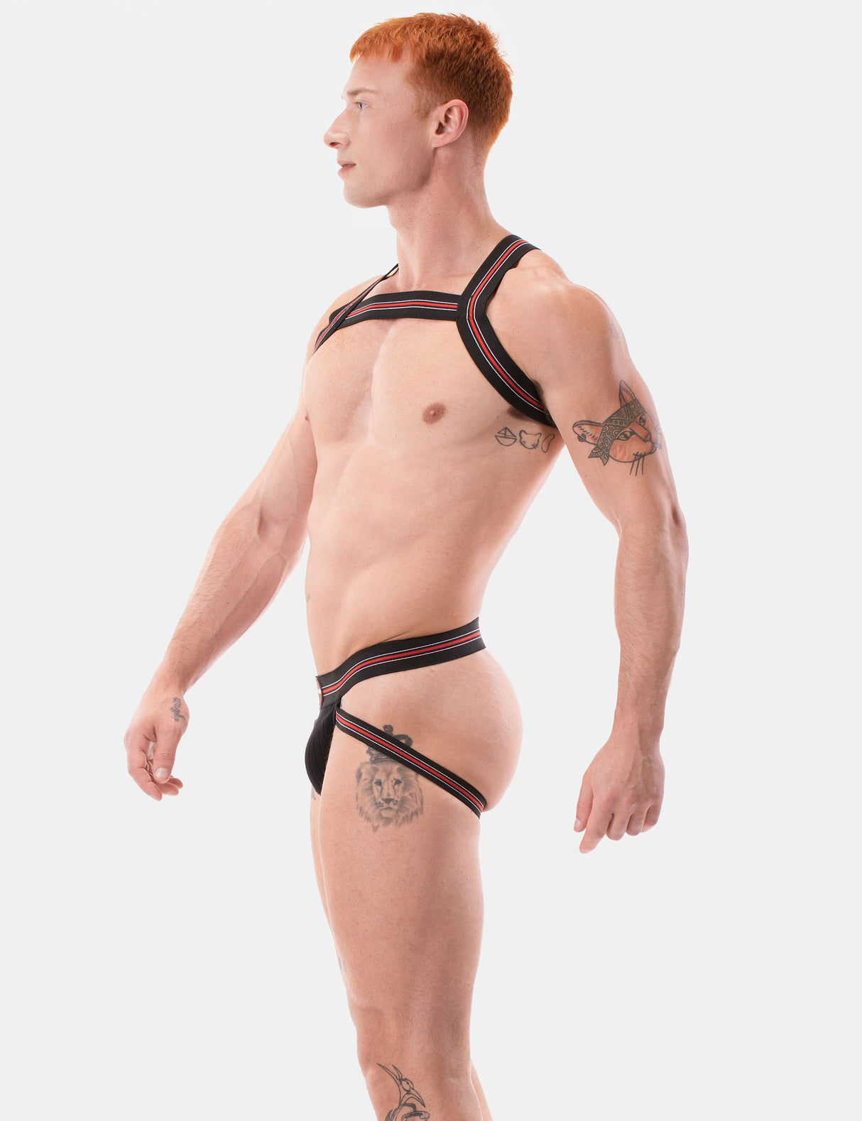 Barcode Berlin Harness Hapero Black White Red