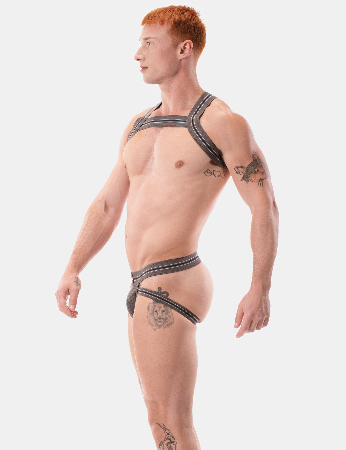 Barcode Berlin Harness Hapero Grey White Black