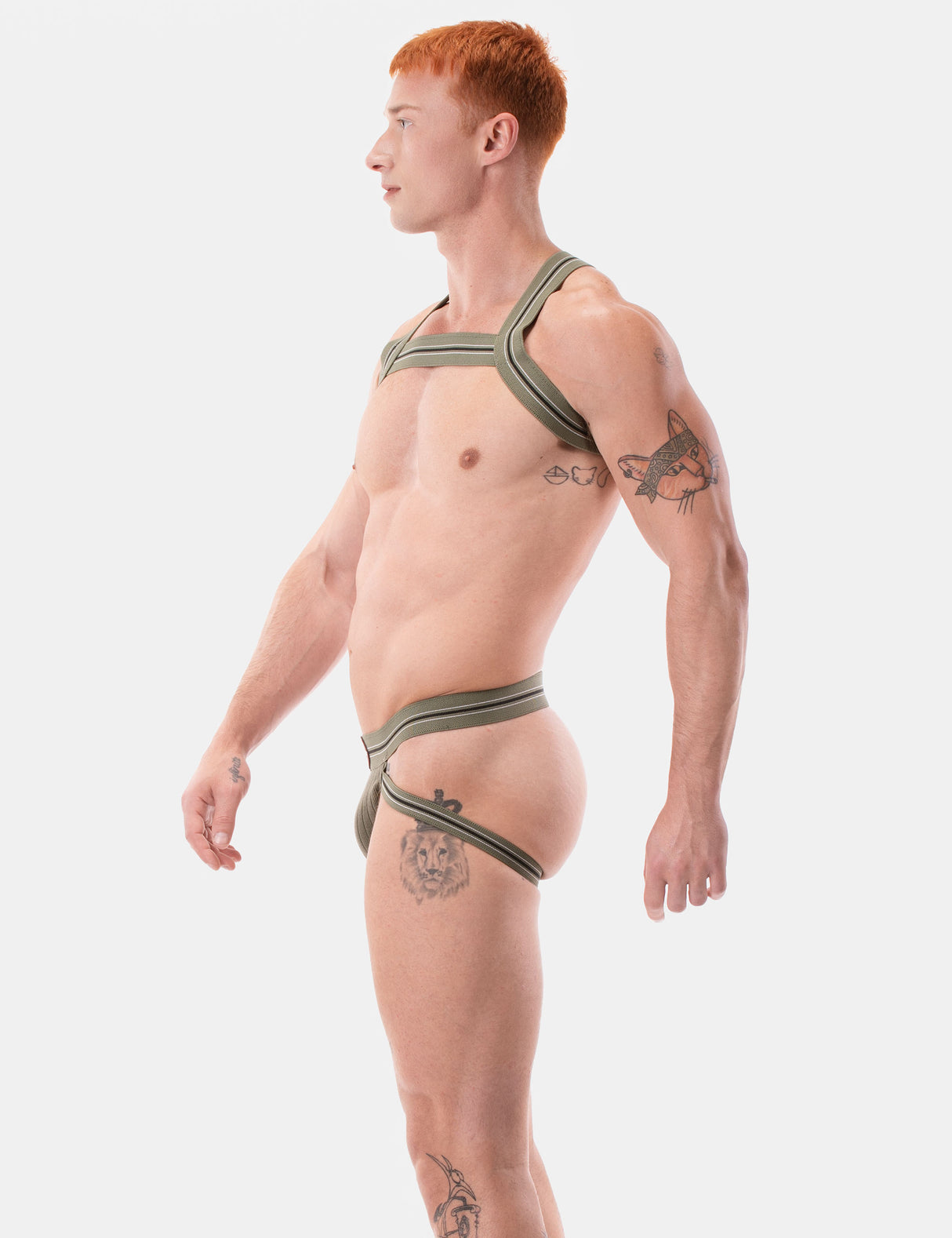 Barcode Berlin Harness Hapero Army White Black