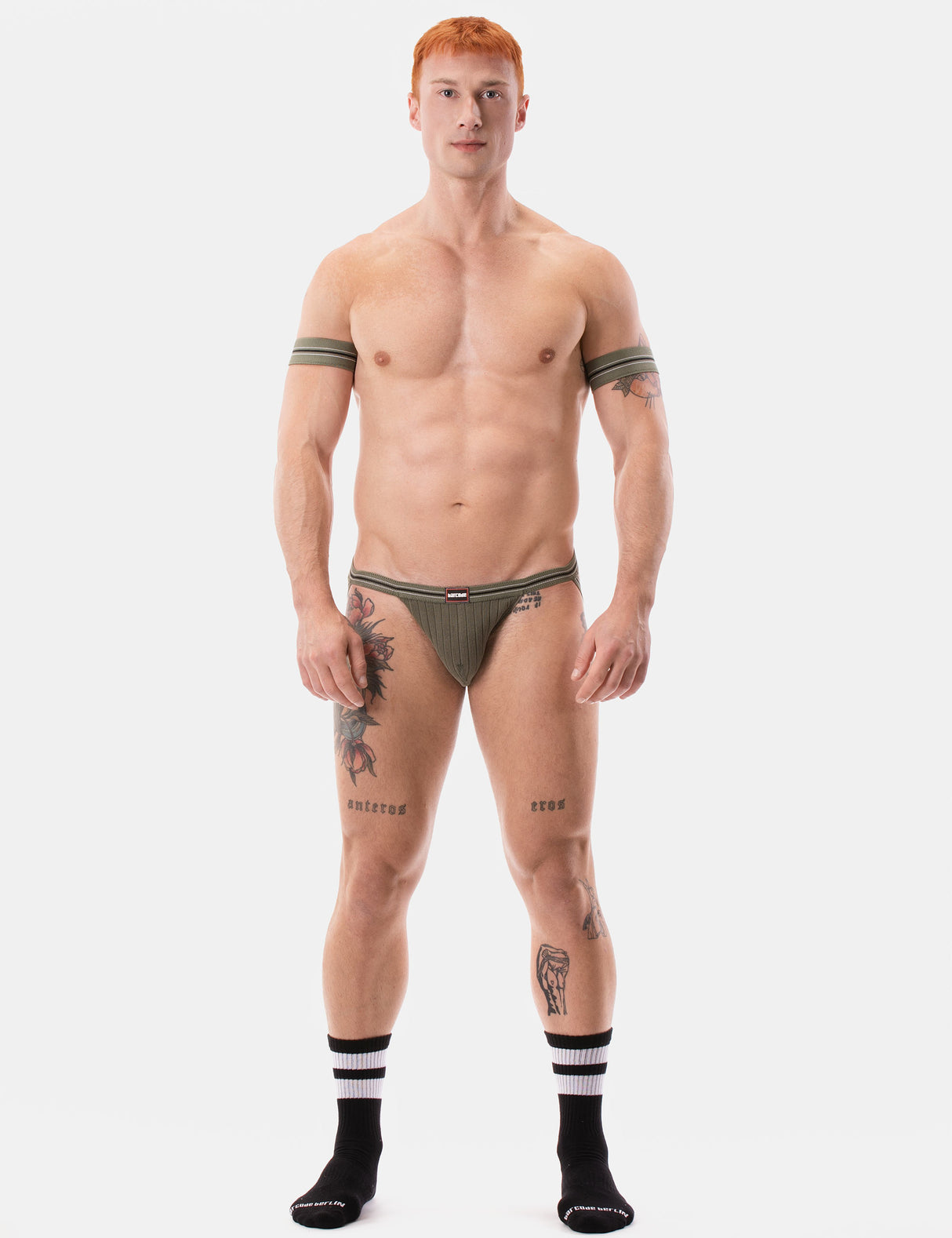 Barcode Berlin Bicep Band Darko Army White Black