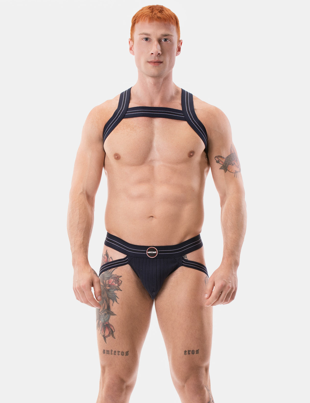 Barcode Berlin Jockstrap Zoran Navy White Black