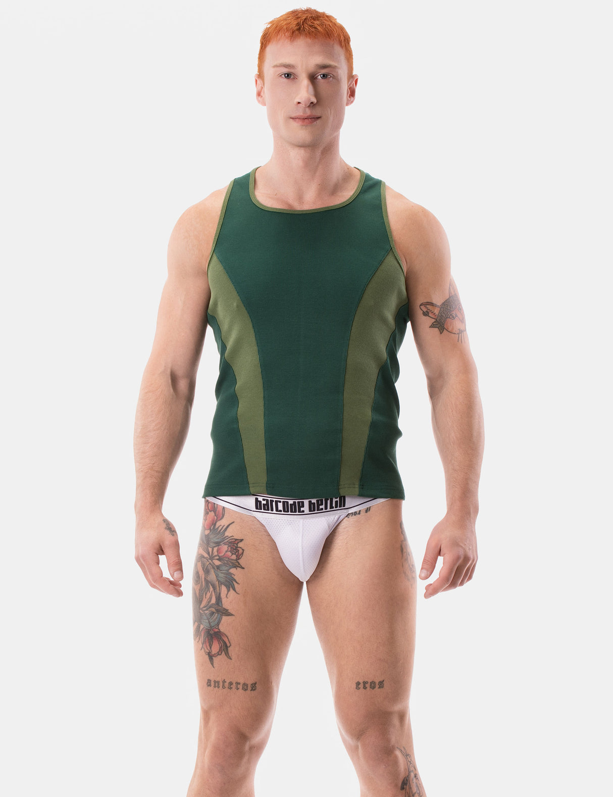 Barcode Berlin Tank Top Dervi Green Olive